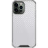 White Carbon Fiber Specialty Texture Material iPhone 15 Pro Max Clear Case