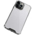 White Carbon Fiber Specialty Texture Material iPhone 15 Pro Max Clear Case