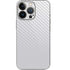White Carbon Fiber Specialty Texture Material iPhone 15 Pro Skin