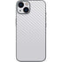 White Carbon Fiber Specialty Texture Material iPhone 15 Skin