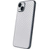 White Carbon Fiber Specialty Texture Material iPhone 15 Skin