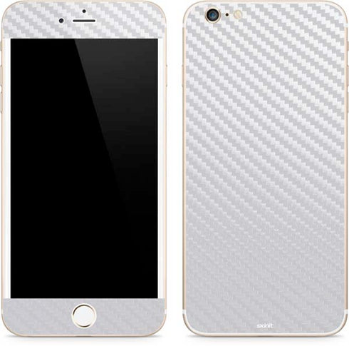 White Carbon Fiber Specialty Texture Material iPhone 6/6s Plus Skin