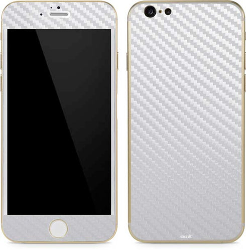 White Carbon Fiber Specialty Texture Material iPhone 6/6s Skin