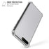 White Carbon Fiber Specialty Texture Material iPhone 7/8 Plus Clear Case