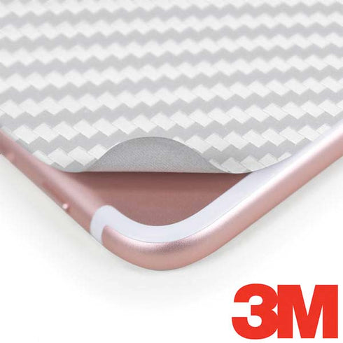 White Carbon Fiber Specialty Texture Material iPhone 8 Plus Skin