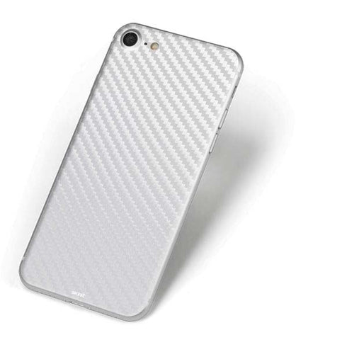 White Carbon Fiber Specialty Texture Material iPhone 8 Skin