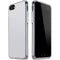 White Carbon Fiber Specialty Texture Material iPhone SE (2nd & 3rd Gen) Clear Case