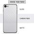 White Carbon Fiber Specialty Texture Material iPhone SE (2nd & 3rd Gen) Skin