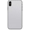 White Carbon Fiber Specialty Texture Material iPhone X Skin