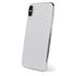 White Carbon Fiber Specialty Texture Material iPhone X Skin