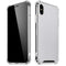 White Carbon Fiber Specialty Texture Material iPhone X/XS Clear Case