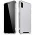 White Carbon Fiber Specialty Texture Material iPhone X/XS Clear Case