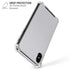 White Carbon Fiber Specialty Texture Material iPhone X/XS Clear Case