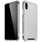 White Carbon Fiber Specialty Texture Material iPhone XR Clear Case