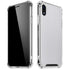White Carbon Fiber Specialty Texture Material iPhone XR Clear Case