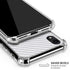 White Carbon Fiber Specialty Texture Material iPhone XR Clear Case