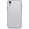 White Carbon Fiber Specialty Texture Material iPhone XR Skin