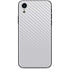 White Carbon Fiber Specialty Texture Material iPhone XR Skin
