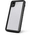 White Carbon Fiber Specialty Texture Material iPhone XR Waterproof Case