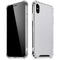 White Carbon Fiber Specialty Texture Material iPhone XS Max Clear Case