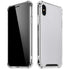 White Carbon Fiber Specialty Texture Material iPhone XS Max Clear Case