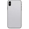 White Carbon Fiber Specialty Texture Material iPhone XS Max Skin