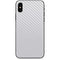White Carbon Fiber Specialty Texture Material iPhone XS Skin