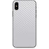 White Carbon Fiber Specialty Texture Material iPhone XS Skin