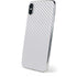 White Carbon Fiber Specialty Texture Material iPhone XS Skin