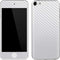White Carbon Fiber Specialty Texture Material Apple iPod Skin