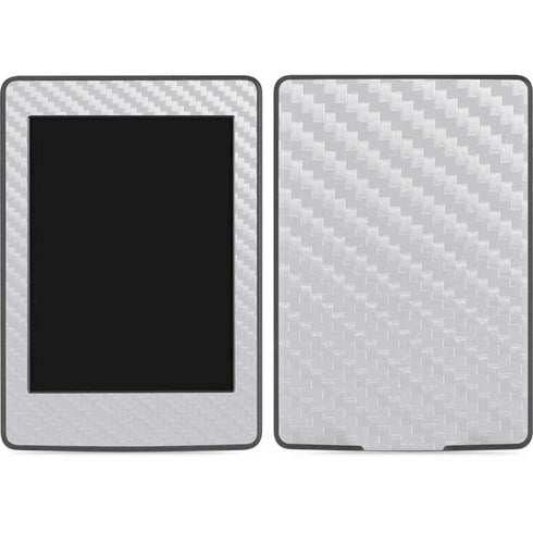 White Carbon Fiber Specialty Texture Material Amazon Kindle Skin