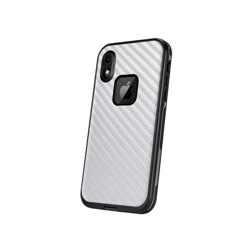 White Carbon Fiber Specialty Texture Material LifeProof Fre iPhone Skin