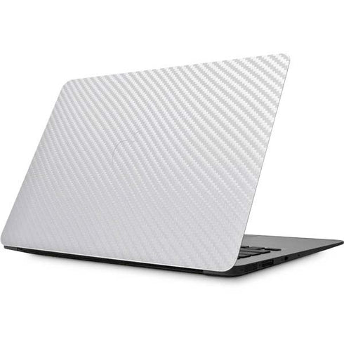 White Carbon Fiber Specialty Texture Material Apple MacBook Skin