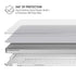White Carbon Fiber Specialty Texture Material MacBook Air 13in (2020) Case plus Skin