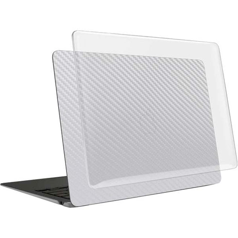 White Carbon Fiber Specialty Texture Material MacBook Air 15in (2023-2025) Case plus Skin