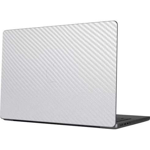 White Carbon Fiber Specialty Texture Material MacBook Pro 14in (2021-24) Skin