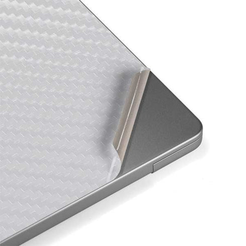 White Carbon Fiber Specialty Texture Material MacBook Pro 14in (2021-24) Skin