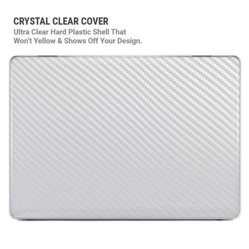 White Carbon Fiber Specialty Texture Material MacBook Pro 16in (2019-20) Case plus Skin