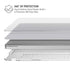 White Carbon Fiber Specialty Texture Material MacBook Pro 16in (2019-20) Case plus Skin