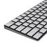 White Carbon Fiber Specialty Texture Material Magic Keyboard with Numeric Keypad Skin