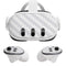 White Carbon Fiber Specialty Texture Material Meta Quest 3 Skin