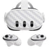 White Carbon Fiber Specialty Texture Material Meta Quest 3 Skin