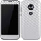 White Carbon Fiber Specialty Texture Material Moto E5 Play Skin