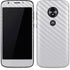 White Carbon Fiber Specialty Texture Material Moto E5 Play Skin