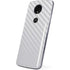 White Carbon Fiber Specialty Texture Material Moto E5 Plus Skin