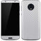 White Carbon Fiber Specialty Texture Material Moto G6 Skin