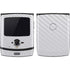 White Carbon Fiber Specialty Texture Material Motorola RAZR Skin