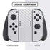 White Carbon Fiber Specialty Texture Material Nintendo Switch Bundle Skin