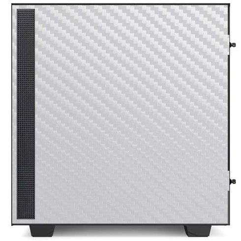 White Carbon Fiber Specialty Texture Material NZXT H510 Compact ATX Mid-Tower Case Skin