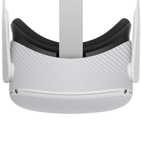 White Carbon Fiber Specialty Texture Material Oculus Quest 2 Skin